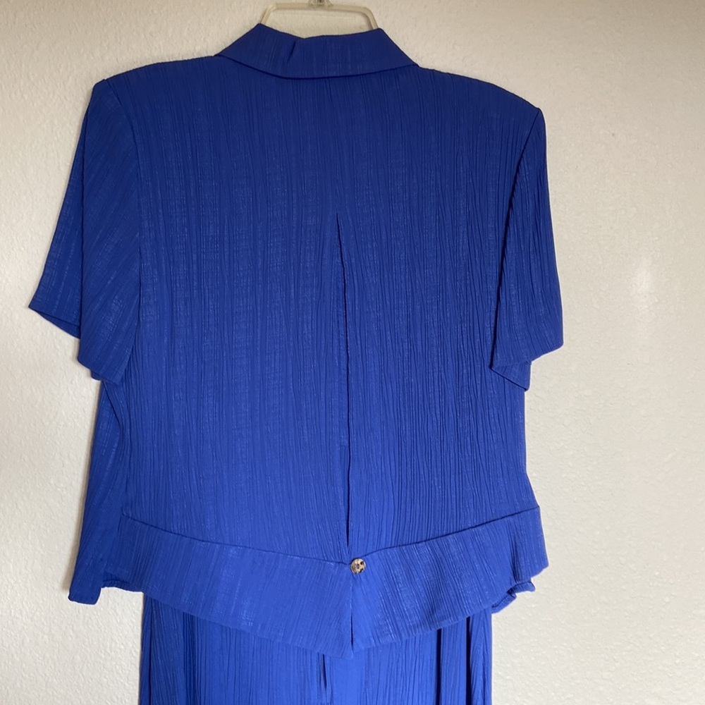 K Studio designer periwinkle Size 8 dress with matching jacket